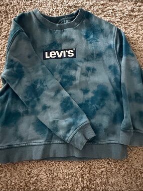 Levi's Teal Tie-Dye Pullover Sweatshirt